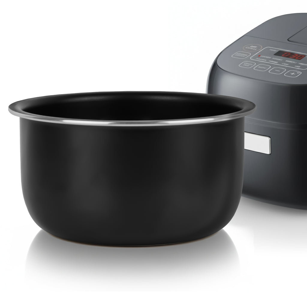 Linkidea Rice Cooker Aluminum Inner Pot Compatible with TOSHIBA RC-5DSTUS(H), Dishwasher Safe, Replacement Bowl