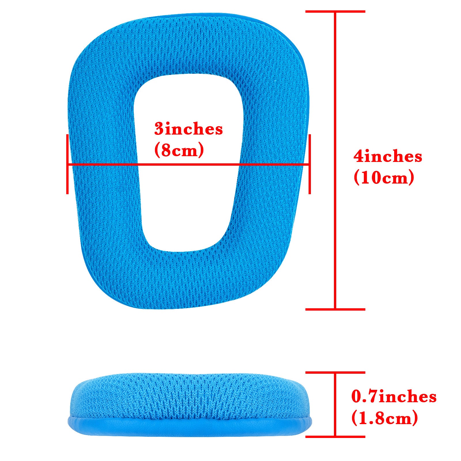Replacement Ear Pads for Logitech G430, G930, G35, F450, G432, G332 Headphones, Ear Covers (Mesh Fabric/Blue)
