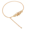 Plus Size Waist Chain for Women - Extra Long, 49 Inch Adjustable Body Chunky Belt for Evening Dress