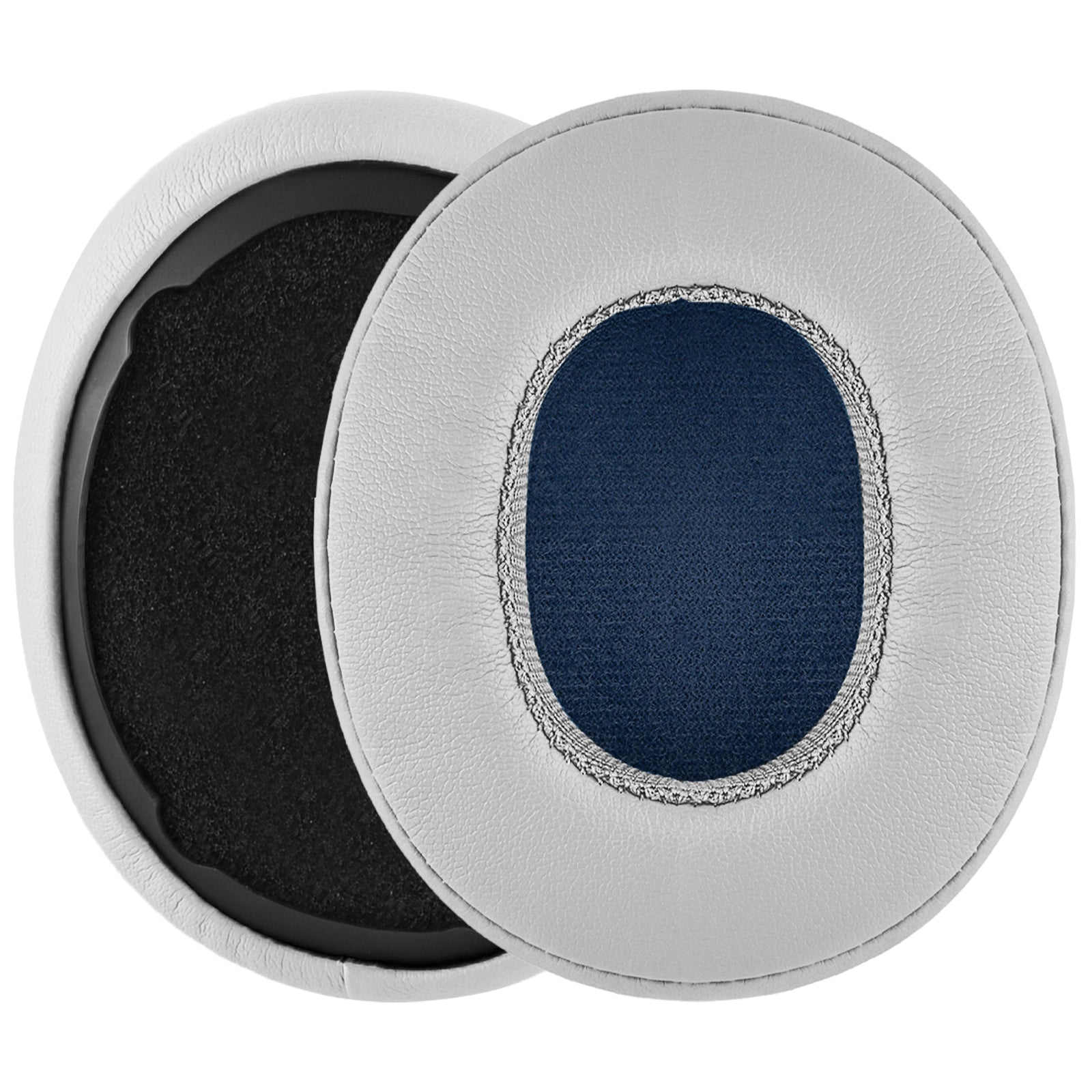 Linkidea Replacement Ear Pads for Skullcandy Crusher Wireless Crusher Evo Crusher ANC Hesh 3 Venue ANC Headphones Ear Cushions, Ear Covers, Headset Earpads ( Protein Leather / White )