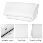 Linkidea Oversized Sunglasses Pouch, Large Frame Glasses Pouch for Sunglass, Eyeglasses Travel Bag Compatible with Rayban Rectangular/Aviator Max/Old Aviator/Various Brand Models (White)