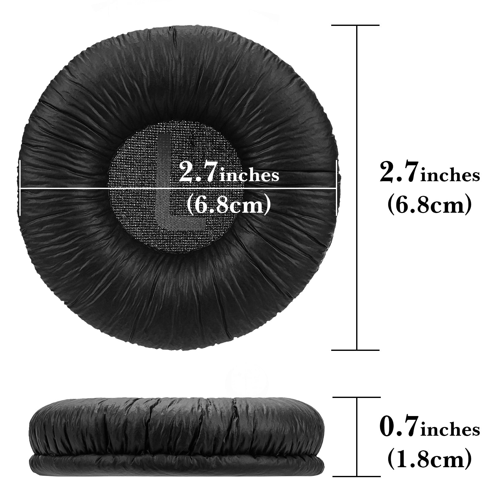 Linkidea Replacement Ear Pads for JBL JR300, JR300BT, T450BT, T500BT, Tune 500, Tune 500BT, Tune 510BT Headphones Ear Cushions (Leatherette / Black)