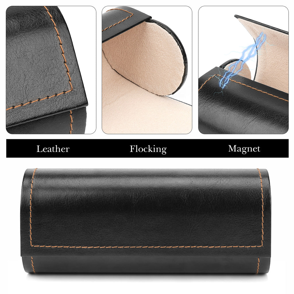 Extra Large Hard Shell Sunglasses Case, Oversized Sun Glasses Storage Organizer Compatible with RayBan RB2197 RB0360S RB4420 Persol PO3302S PO3019S PO3341S (XL / Black)