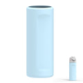 Linkidea Silicone Water Bottle Sleeve Compatible with Owala FreeSip 24oz, Anti-Slip Protector Waterbottle Boot, Bottle Bumper Cover, Blue