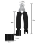 Linkidea 3-in-1 Guitar Tool, String Winder, Pin Puller, String Cutter for Guitar Restringing Repairing (Black)