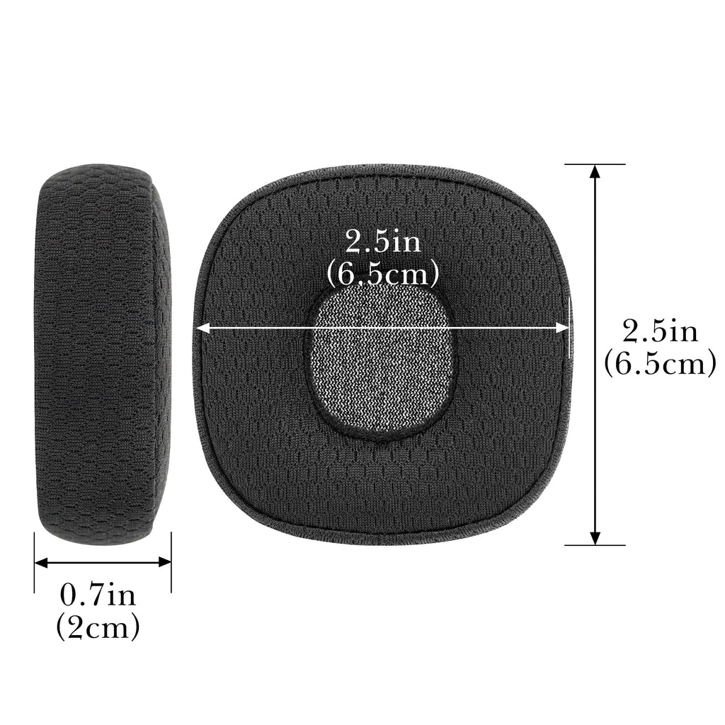 Linkidea Replacement Ear Pads for Marshall Major I/ II/ III/ IV/ V Headphones Ear Cushions (Mesh Fabric/ Black)
