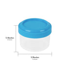Linkidea 6 Packs Salad Dressing Container to Go, 1.1 oz Condiment Containers with Lids, Leakproof Reusable Small Sauce Containers for Meal (Multi-Color)