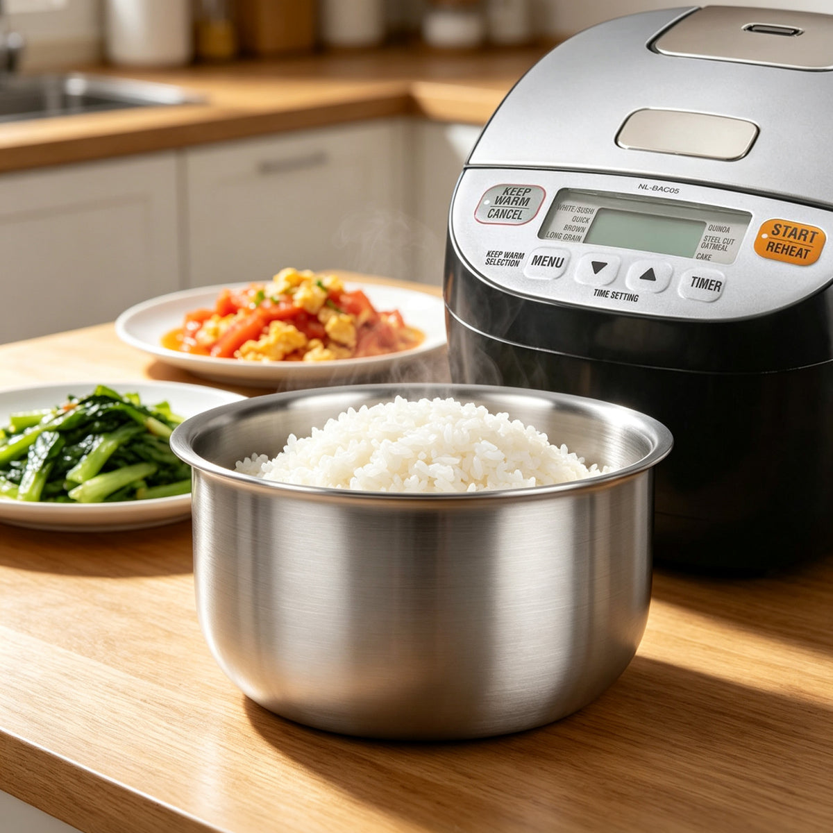 Linkidea 316 Stainless Steel Replacement Inner Pot Compatible with Zojirushi 612252-NL-BAC05SB Rice Cooker, No Coating, Dishwasher Safe