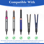 Linkidea 2 Pack Curling Iron Holder Wall Mount for Devices Diameter Under 1.38" (3.5CM), Hair Styling Tool Storage Organizer, Hair Dressing Rack Stand for Flat Irons, Straightener