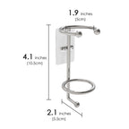 Linkidea 2 Pack Wall Mounted Electric Toothbrush Holder for Bathroom, Shower, Stainless Steel Power Toothbrush Hanger, Self Adhesive Wallmounted Tooth Brush Organizer (Sliver)