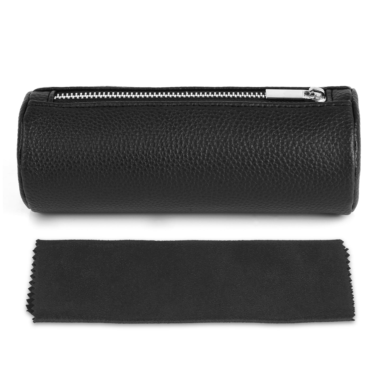 Linkidea Oversized Sunglasses Pouch, Large Frame Glasses Pouch for Sunglass, Eyeglasses Travel Bag Compatible with RayBan Aviator Reverse/William Titanium/New Wayfarer/Aviator (Black)