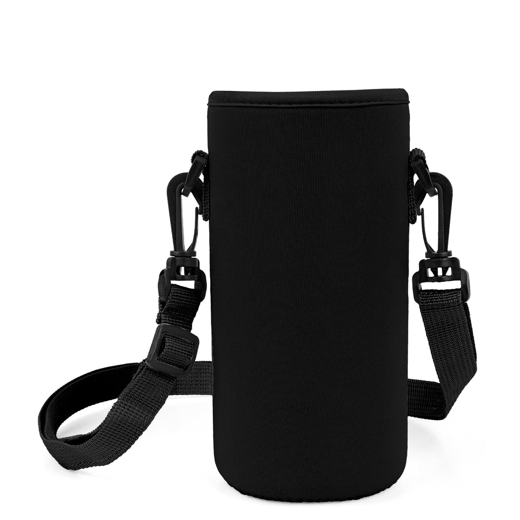 Linkidea Water Bottle Carrier with Strap Compatible with Simple Modern Summit Collection 32oz, Hydro Flask Wide Mouth, Waterbottle Sling Bag Holder with Shoulder Strap (Black)