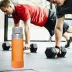 Linkidea 2 Pack Water Bottle Boot Compatible with Stanley Quick Flip GO 36oz, Silicone Waterbottle Bottom Bumper Protector (Orange)