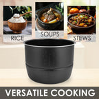 Linkidea Rice Cooker Aluminum Inner Pot Compatible with Crock-Pot Express, SCCPPC800-V1, Dishwasher Safe, Replacement Bowl