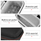 Linkidea Shaver Case Compatible with Braun M60 M90, Wahl 5 Star Series & Vanish, Mini Electric Razor Storage Bag with Zipper (Black)