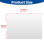 Linkidea A4-Size Tub Repair Patch, Self-Adhesive Crack Repair Patch, Waterproof Peel-and-Stick Sheet Compatible with Acrylic Bathtub, Sink, Shower Surface (White)