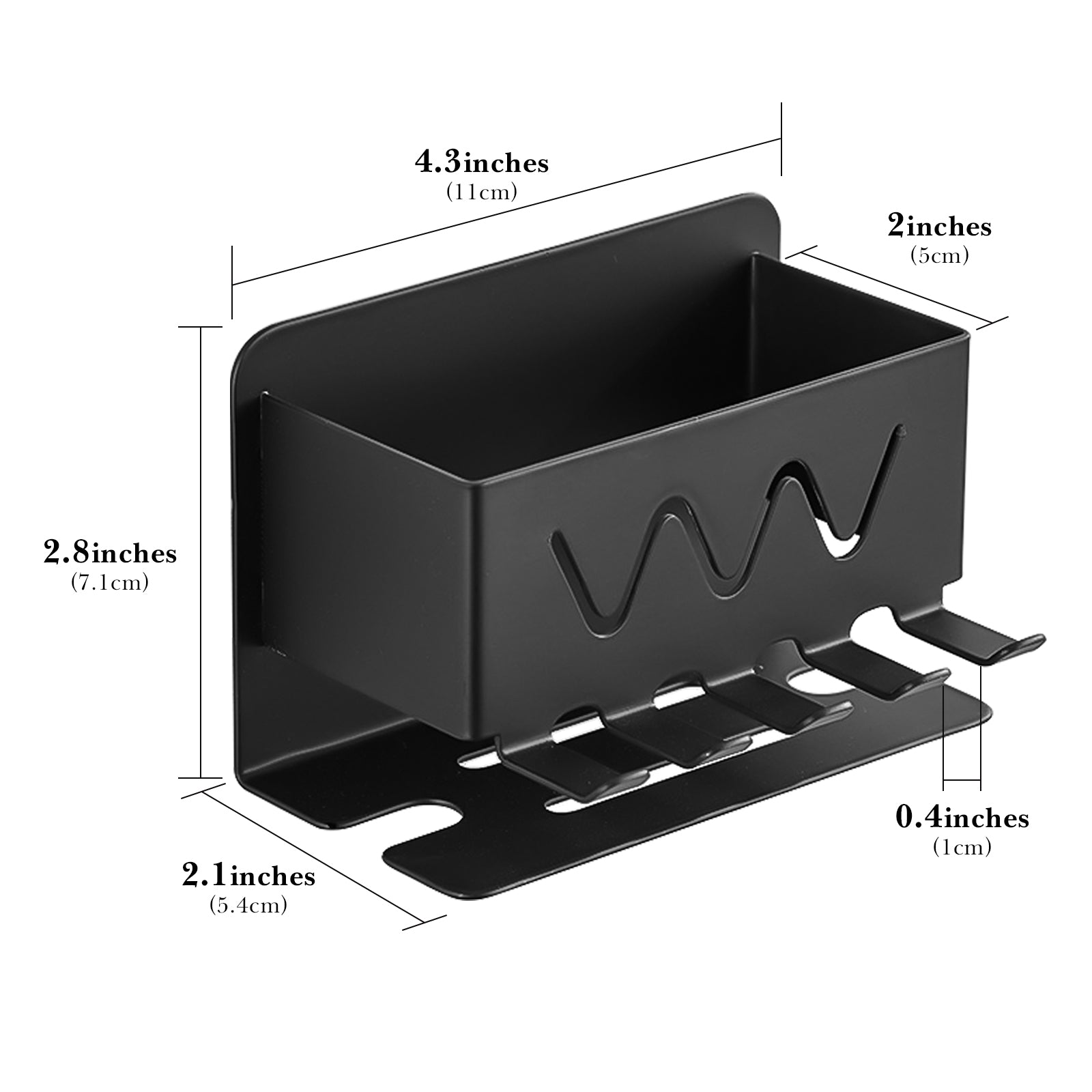 Linkidea Wall Mounted Toothbrush Holder for Shower, Stainless Steel 4 Slot Tooth Brush and Toothpaste Hanger, Self-Adhesive Organizer Compatible with Colgate Extra Clean, Oral-B CrossAction(Black)
