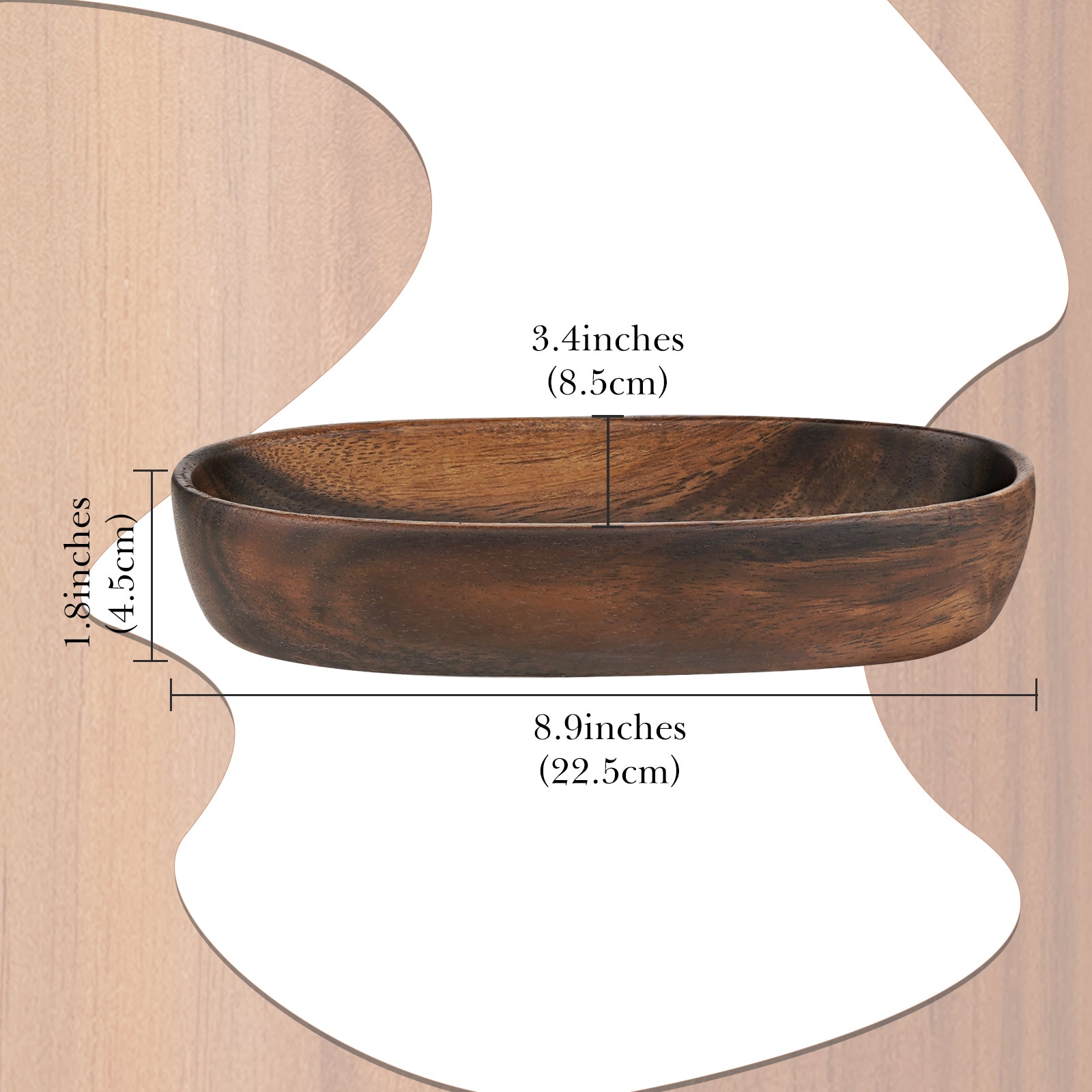 Sunglasses Desk Holder Stand, Wood Craft Oversized Eyewear Display Storage Compatible with Rayban RB4401D/RBS0101S/RB4098/RB3825/RB2448NM/RB8360M/RB8324M
