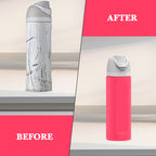 Linkidea Silicone Water Bottle Sleeve Compatible with Owala FreeSip 24oz, Anti-Slip Protector Waterbottle Boot, Bottle Bumper Cover, Bright Pink