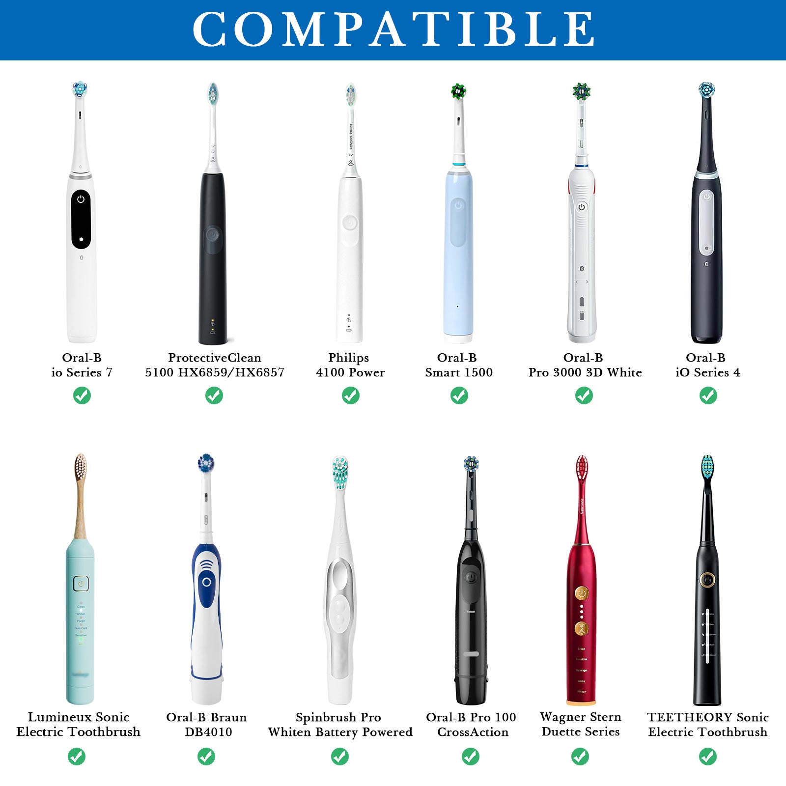 Linkidea Electric Toothbrush Holder, Silicone Tooth Brush Stand, Countertop 5 Slots Electric Toothbrush Holder Organizer Compatible with Oral-B DB4010, Pro 100 CrossAction, Spinbrush Pro (Black)