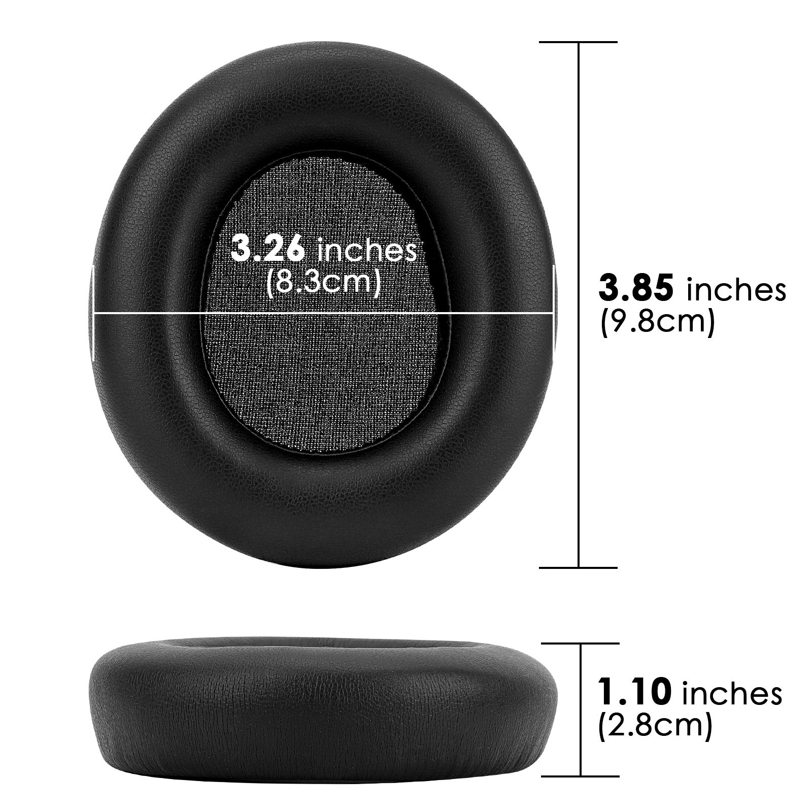 Linkidea Replacement Ear Pads for SteelSeries Arctis Nova Pro Wireless Headphones, Headset Earpads (Protein Leather / Black)