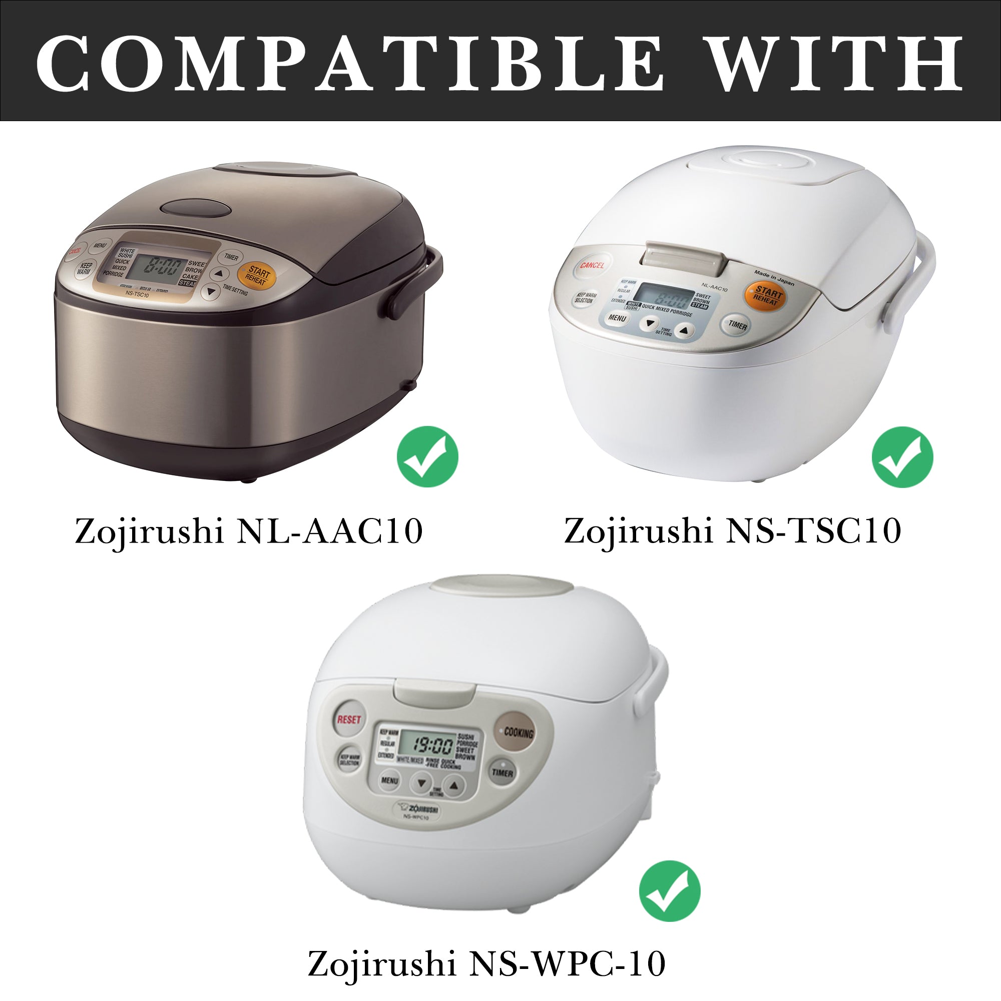 Linkidea Rice Cooker Replacement Pot Compatible with Zojirushi NL-AAC10, NS-TSC10, NS-WPC-10, Nonstick Inner Pot, Aluminum Cooking Bowl