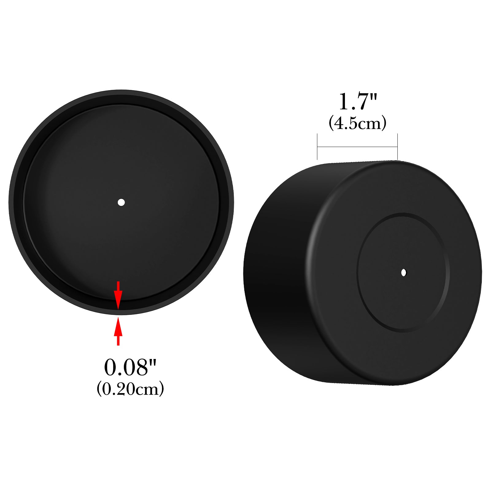 Linkidea Water Bottle Boot Compatible with YETI Rambler Jr. Kids 12oz, Rambler 12oz/18oz, Yonder 20oz/25oz, Silicone Anti-Slip Bottle Bottom Sleeve Bumper Protector (Black / 2 Pack)
