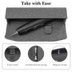 Linkidea Electric Toothbrush Travel Case with Magnetic Clasp, Hard Shell Electronic Tooth Brush Carrying Bag, Protective Storage Box Compatible with Oral-B iO Series, Philip Sonicare (Grey)