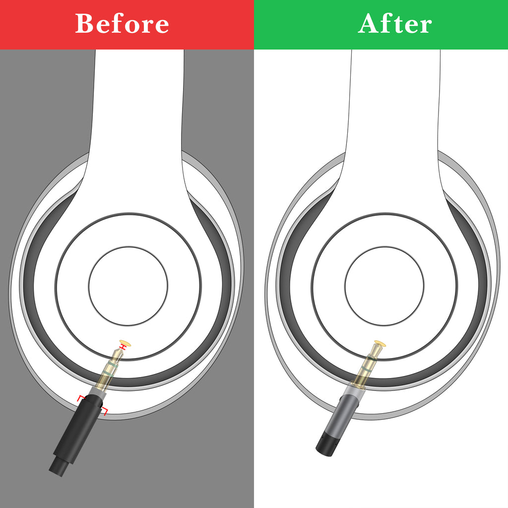 Linkidea Audio Cable for Sony WH-1000XM6/1000XM5, Sennheiser HDB 630, Skullcandy Crusher ANC 2, Soundcore Space One Headphones, 3.5mm Replacement Aux Cord (4.9 ft / 1.5 m)