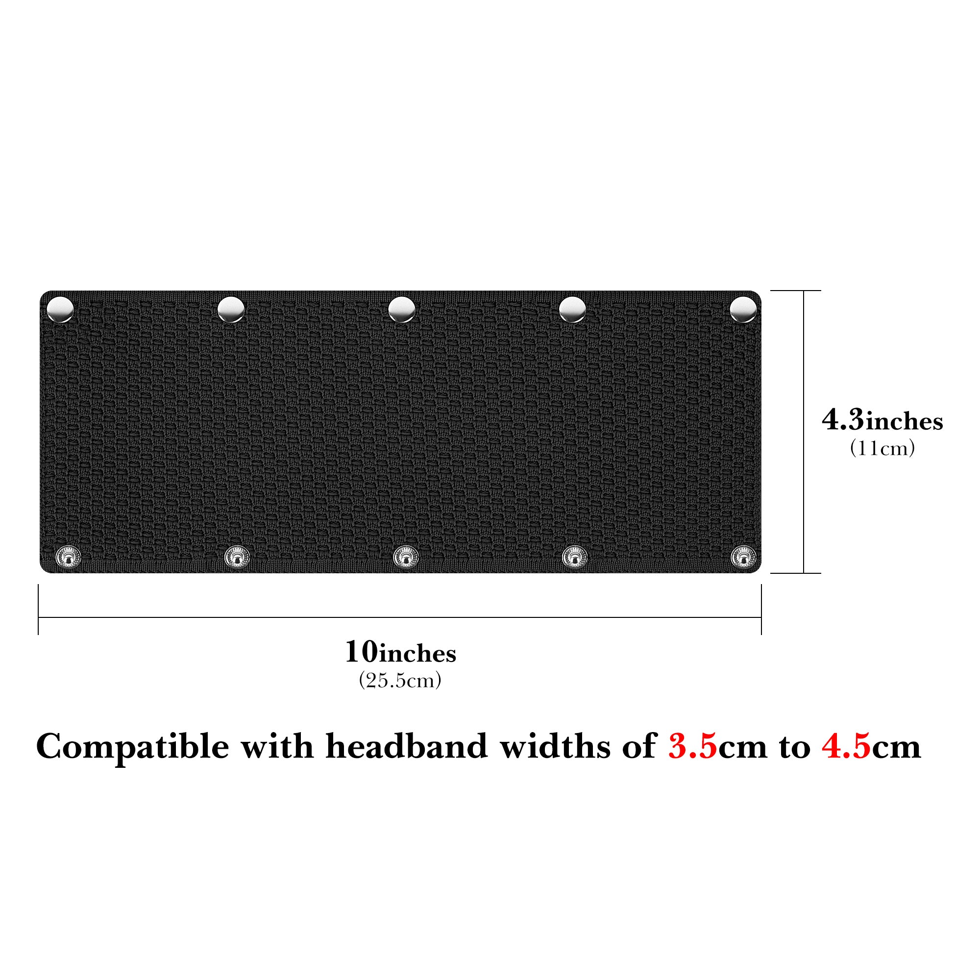 Linkidea Headband Protector Compatible with ATH-M50X, HyperX Cloud II, Turtle Beach Stealth 700 Gen 2, Razer Kraken 7.1 V2, Logitech G PRO, Beyerdynamic DT 990 PRO, Philips SHP9500 (Black)