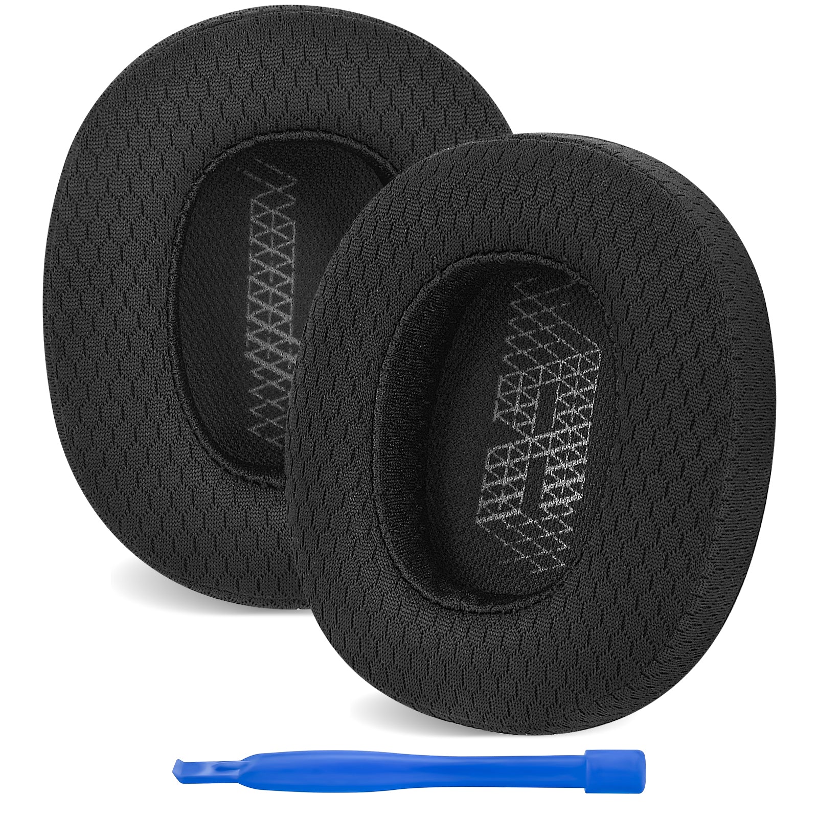 Linkidea Replacement Ear Pads for Lifestyle E65BTNC, Duet NC, Live 650 BTNC, Live 660 BTNC Headphones, Ear Cushions ( Mesh Fabric / Black )