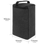 Linkidea Electric Immersion Blender Storage Bag, Portable Carrying Bag with Hand Strap, Compact Stick Blender Organizer Compatible with KitchenAid KHBV53 (Black)