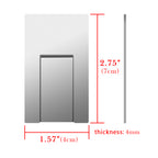 Linkidea 2 Pack Stainless Steel Cigar Holder, Folding Cigar Stand, Portable Cigar Stand Display Stand for Men (Silver)