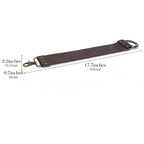 Linkidea Straight Razor Sharpening Strop, Dual-Sided Leather & Canvas Shaving Belt with Swivel Clasp for Barber & Home Use (Brown)