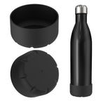 Linkidea 2 Pack Water Bottle Boot Compatible with 25oz ORIGINAL, BJPKPK, Konokyo 25oz Cola Shaped Bottles, Silicone Bottle Boot Bottom Sleeve Cover Protector, Bottle Bumper (Black)