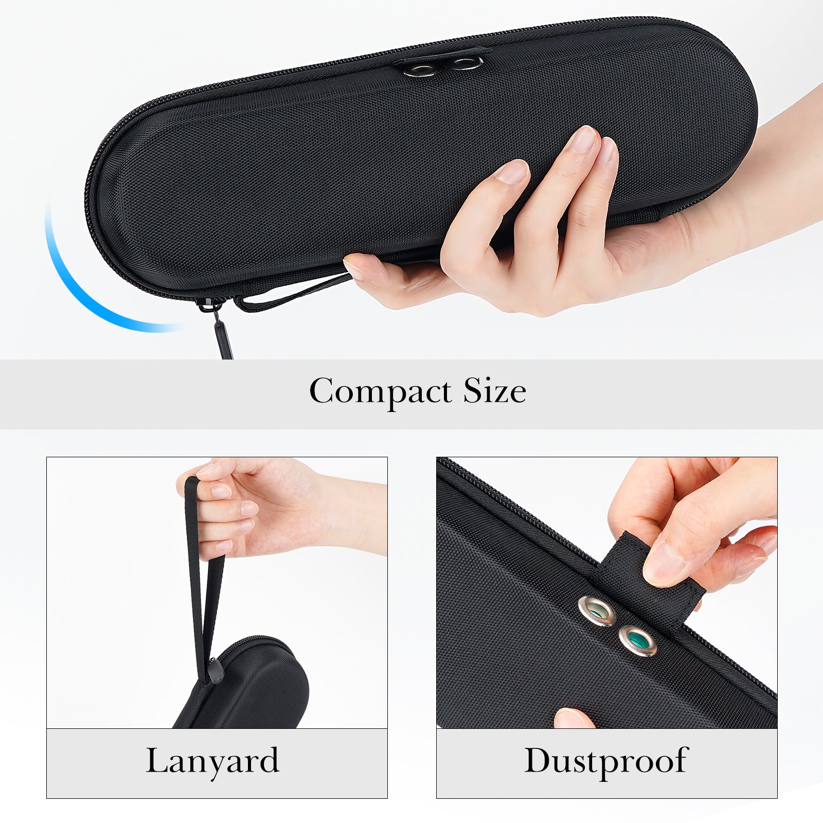 Linkidea Electric Toothbrush and Toothpaste Travel Case with Ventilation, Hard Shell Electronic Tooth Brush and Paste Protective Storage Bag, Compatible with Oral-B iO Series, Philip Sonicare
