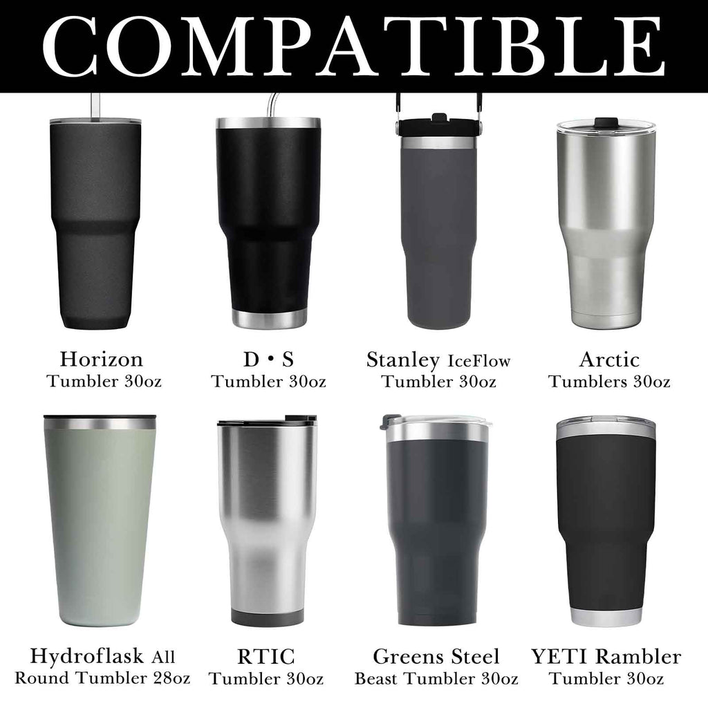 Linkidea 2 Pack Neoprene Tumbler Carrier with Strap Compatible with YETI Rambler Tumbler 30oz, Greens Steel Beast Tumbler 30oz, Waterbottle Sling Bag Holder with Shoulder Strap (Black)