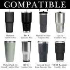 Linkidea 2 Pack Neoprene Tumbler Carrier with Strap Compatible with YETI Rambler Tumbler 30oz, Greens Steel Beast Tumbler 30oz, Waterbottle Sling Bag Holder with Shoulder Strap (Black)