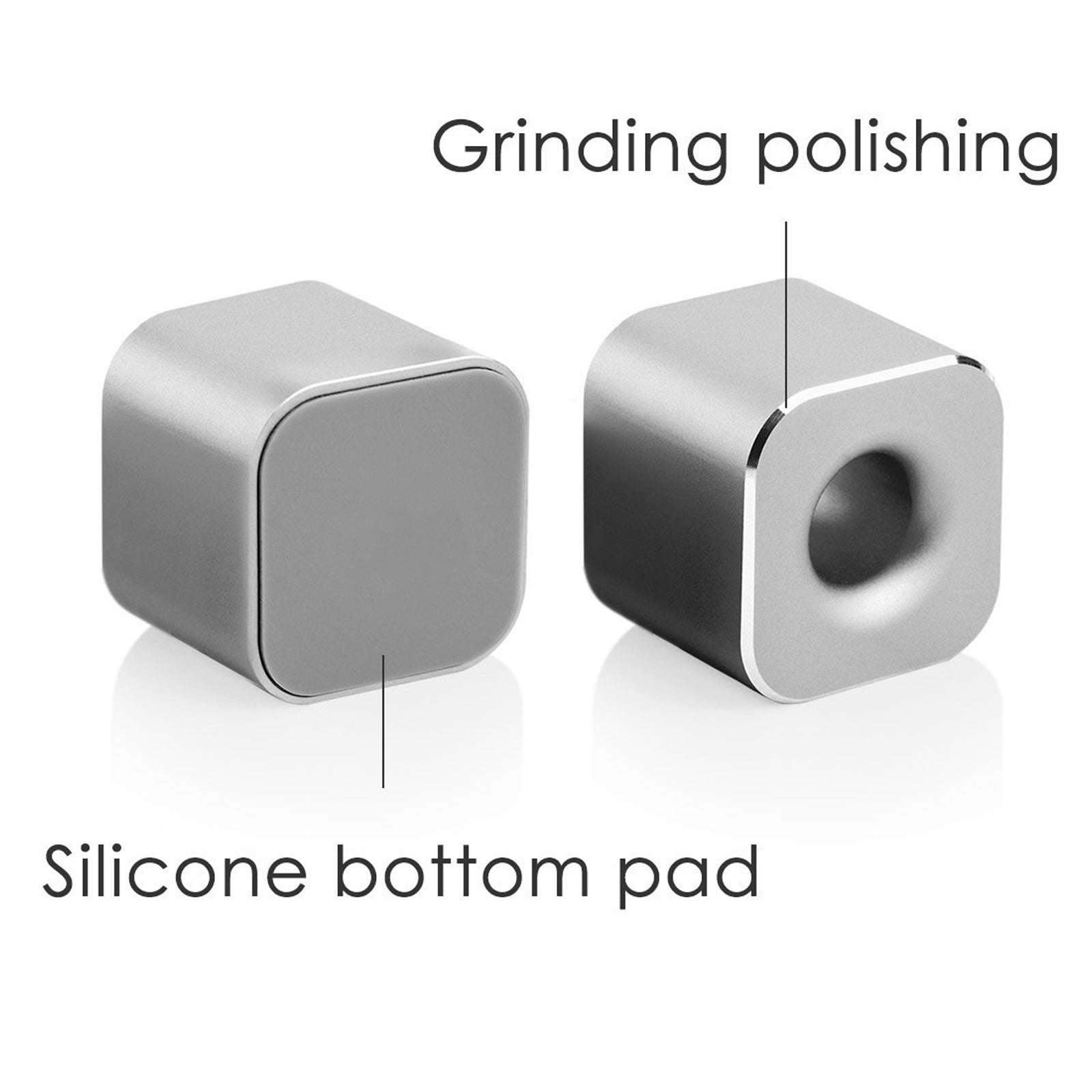 Linkidea 2 Pack Mini Toothbrush Holder, Aluminum Tooth Brush Stand Razor Holders for Bathroom Vanity Countertops, Office Penholder Pencil Stand Holders Organizer (Silver)