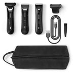 Linkidea Men's Travel Grooming Trimmer Bag, Beard & Body Accessories Organizer, Portable Shaver & Clipper Storage Pouch for Men, Compatible with Manscaped Lawn Mower 5.0, 4.0, 3.0 (Black)