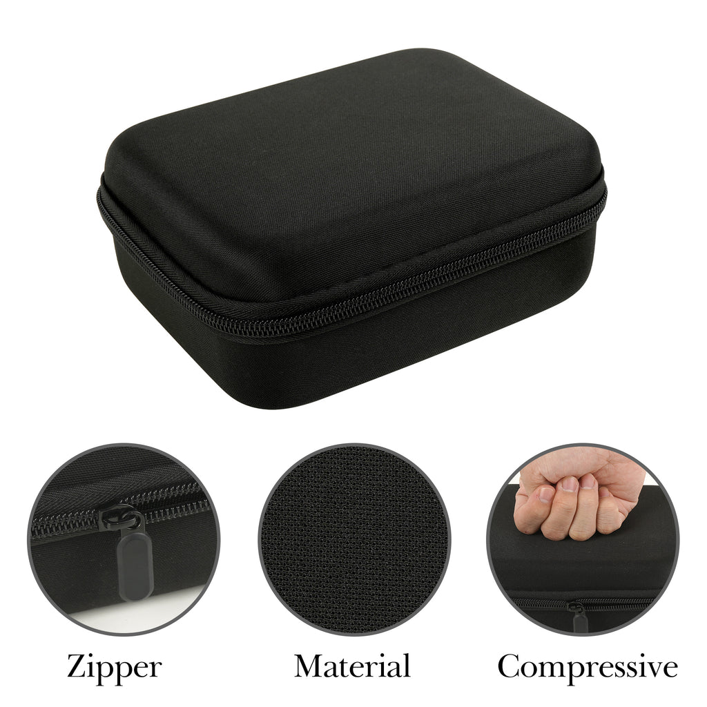 Linkidea Small Hard Case Battery Organizer Storage Box, Portable Holder and Carrying Container for 54 AA AAA Cells, Compact Travel Storage Case (Black)