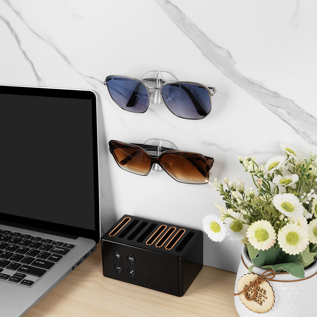 Sunglasses Organizer Storage 6 Pack, Wall Mount Clear Glasses Sunglasses Holder, Acrylic Sun Glasses Storage Organizer Compatible with Gucci GG0422S Ray Ban RB3025 RB3026 RB3016