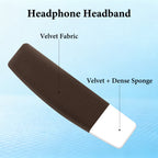 Linkidea Velour Replacement Headband Compatible with Sennheiser HD 598/ 598SE/ 598CS/ 595/ 569/ 559/ 558/ 555/ 518/ 515, Game ONE, PC360, PC373D Headphones (Brown)