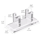 Linkidea Acrylic Short Safety Razor Stand, Stable Holder for Short Handle Double Edge Razors, Compatible with Viking Blade Chieftain, Henson, Rockwell, Merkur 34C, 15C, 37C