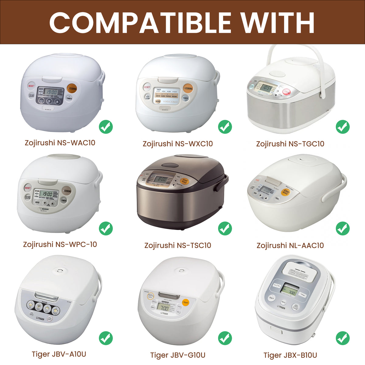 Linkidea 3-Compartment Silicone Rice Cooker Divider Insert Compatible with Zojirushi NL-AAC10, NS-TSC10, NS-WPC-10, NS-WAC10, Partition Tray for Separate Cooking, Dishwasher Safe