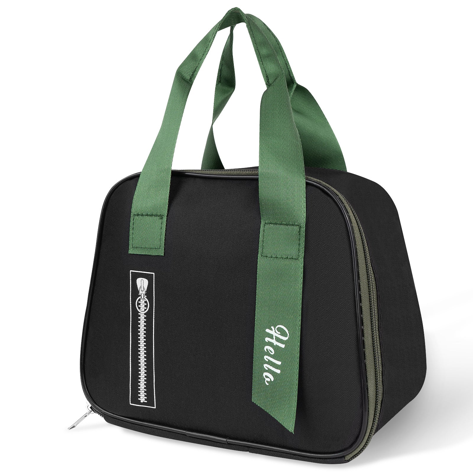Linkidea Lunch Tote Bag, Insulated Lunch Bag with Hand Strap, Portable Lunch Bag with Zipper Fits Daily Use, Compatible with Bentgo Classic, Bentoheaven, Ello, NatraProw (Black)