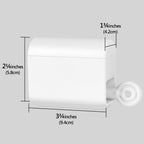 Linkidea 2 Pack Wall Mounted Manual Toothpaste Tube Squeezers, Rotatable Squeeze Toothpaste Dispenser, Punch Free Toothpaste Tube Seat Holder (White)