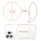 10-Piece Gold-Tone Extra-Large Bangle Set for Women, 2.68" Fixed Round Bracelets, Thin Stackable Textured Bangles for Large Hands, Non-Adjustable