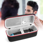 Linkidea Generic Hard Shell Travel Case for Electric Shavers, Storage Bag Compatible with Philips Norelco 2400 Series, Shaving Accessories Organizer for Daily Use (Black)