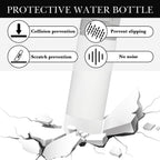 Linkidea 2 Pack Water Bottle Boot Compatible with Stanley Quick Flip GO 24oz, IceFlow Fast Flow 16oz, Silicone Water Bottle Bottom Bumper Protector (Clear White)